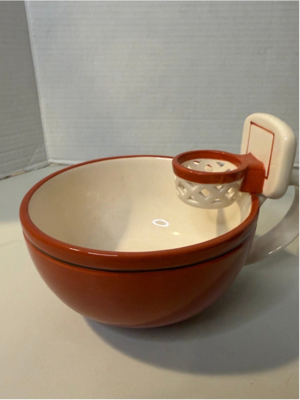Max's Creations Basketball Mug One Size Orange and White - Picture 3 of 9